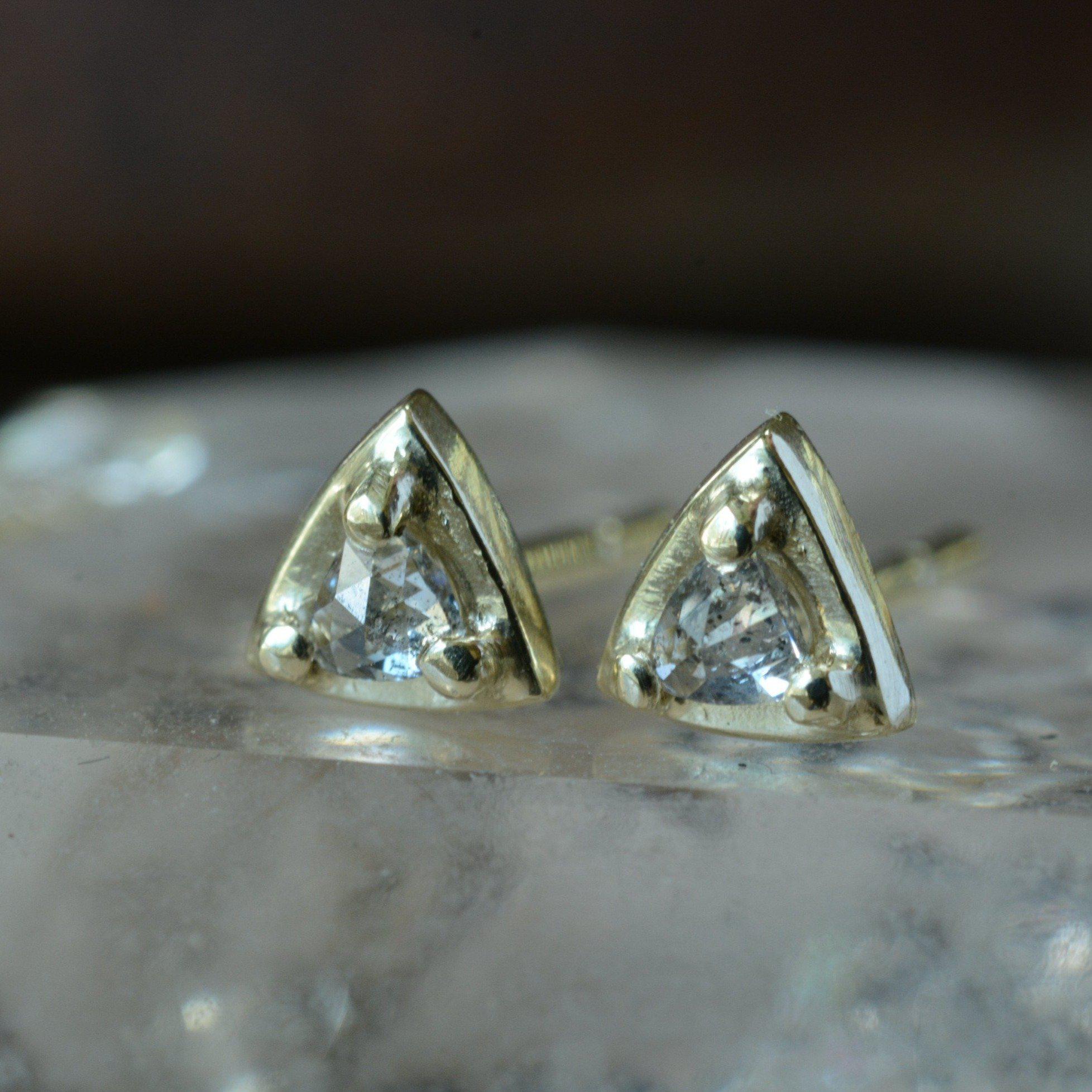 ASTRAL PLANE II SALT & PEPPER DIAMOND-Earrings-Corkysaintclair Melbourne