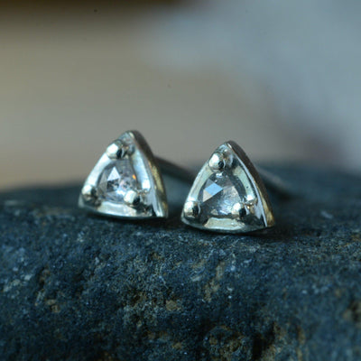 ASTRAL PLANE II SALT & PEPPER DIAMOND-Earrings-Corkysaintclair Melbourne