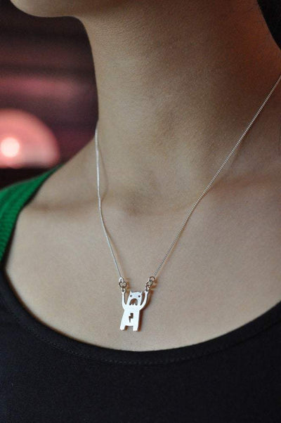 CARRY MONSTER SILVER-Necklaces-Corkysaintclair Melbourne