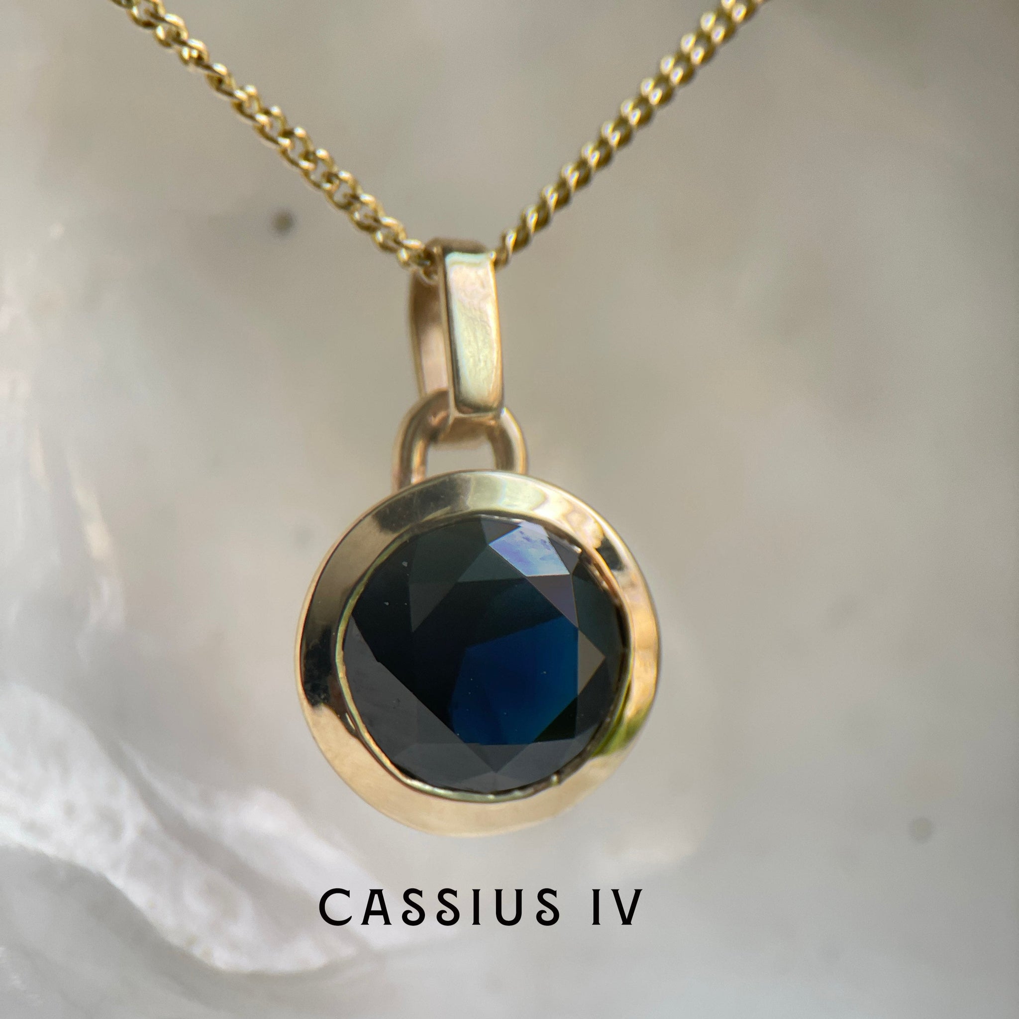 CASSIUS IV SAPPHIRE-Necklaces-Corkysaintclair Melbourne