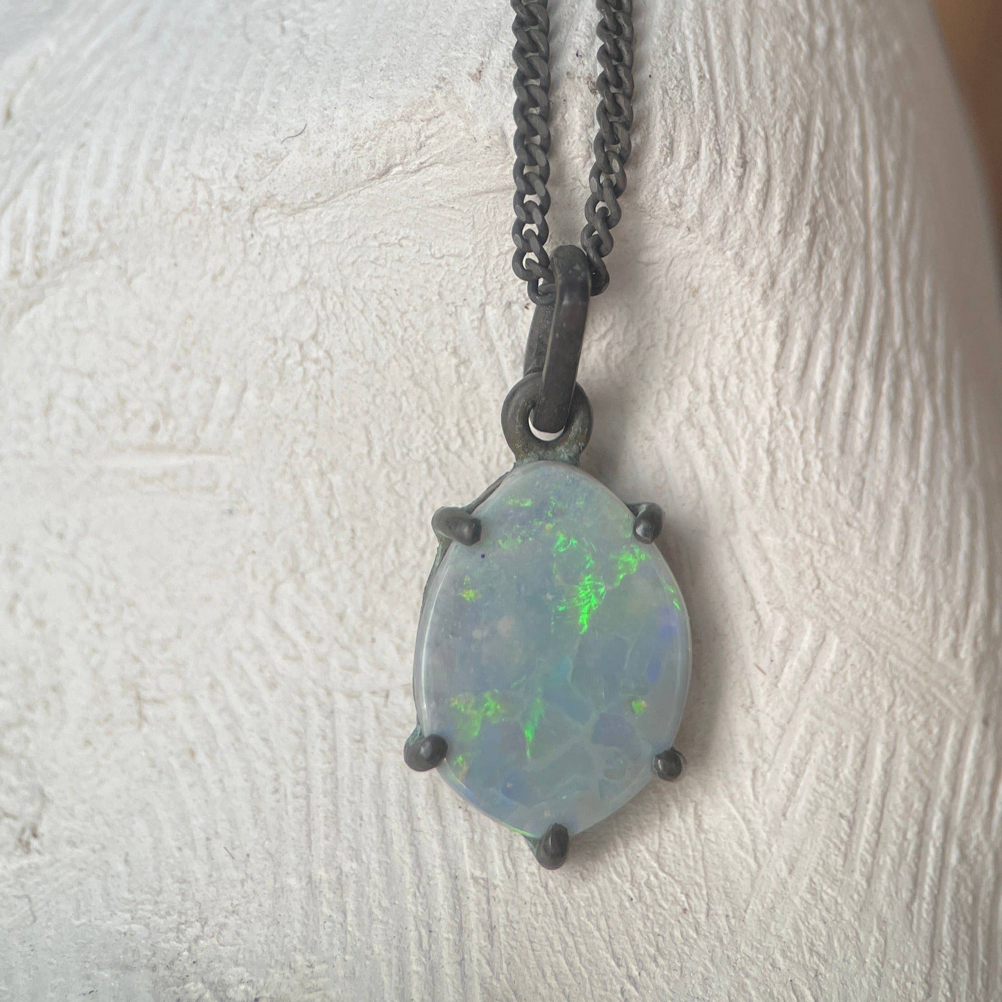 COOBER PEDY OPAL PENDANT I-Necklaces-Corkysaintclair Melbourne