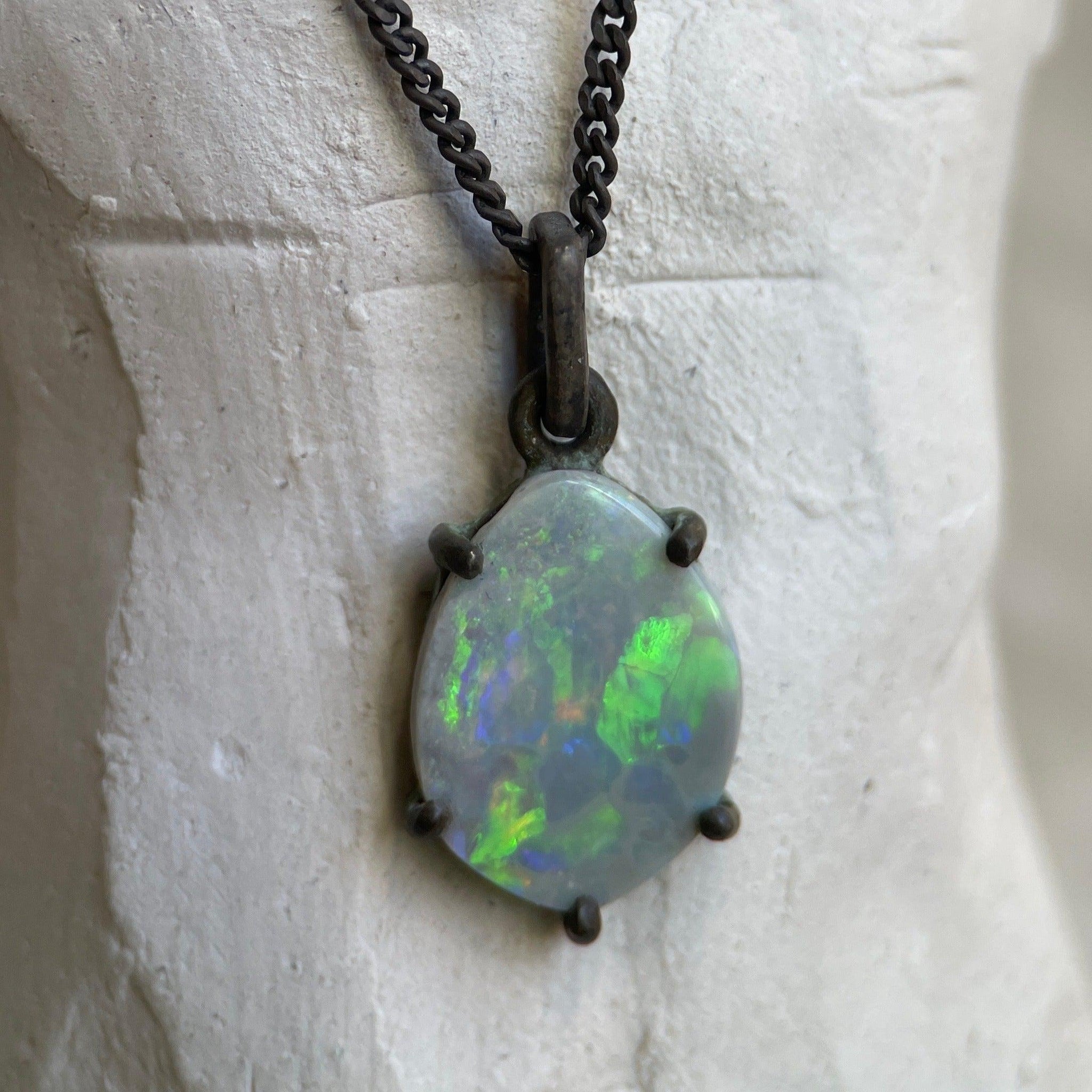 COOBER PEDY OPAL PENDANT II-Necklaces-Corkysaintclair Melbourne