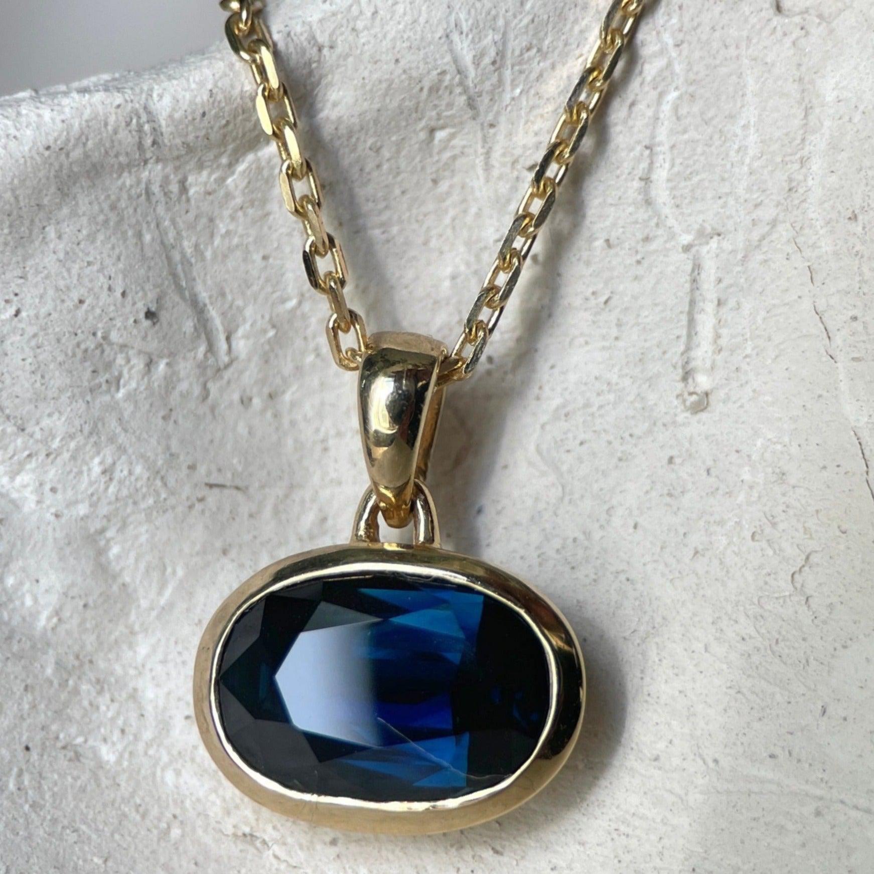CUMULUS III SAPPHIRE-Necklaces-Corkysaintclair Melbourne
