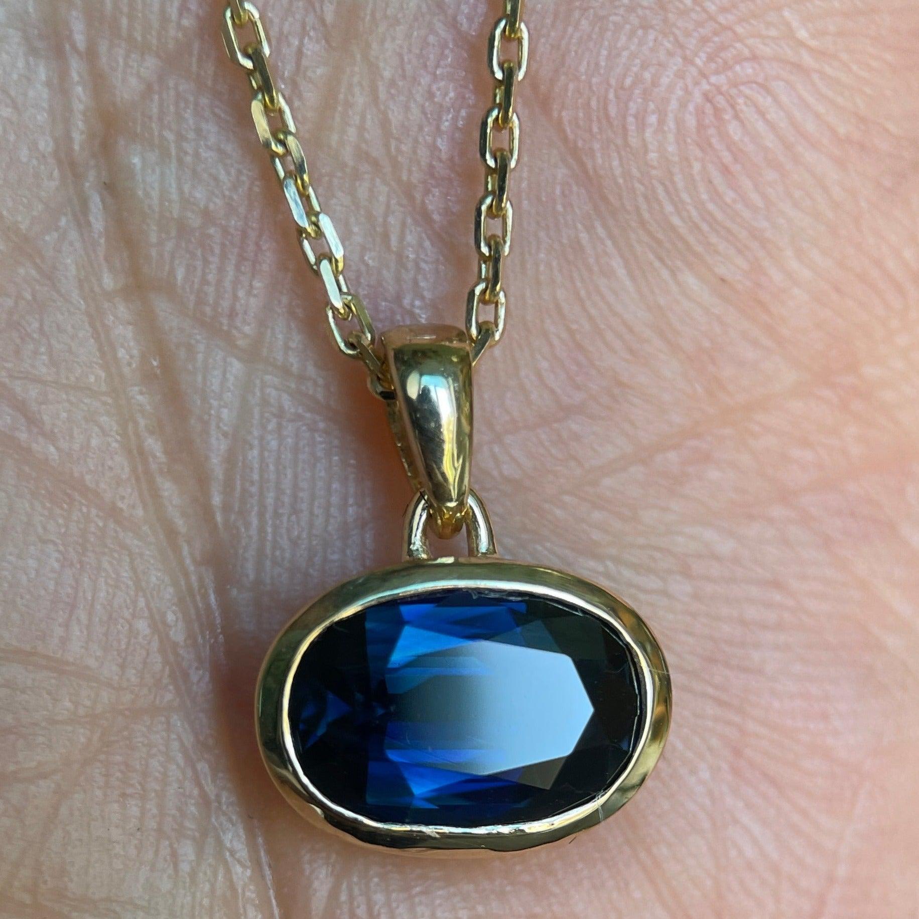 CUMULUS III SAPPHIRE-Necklaces-Corkysaintclair Melbourne