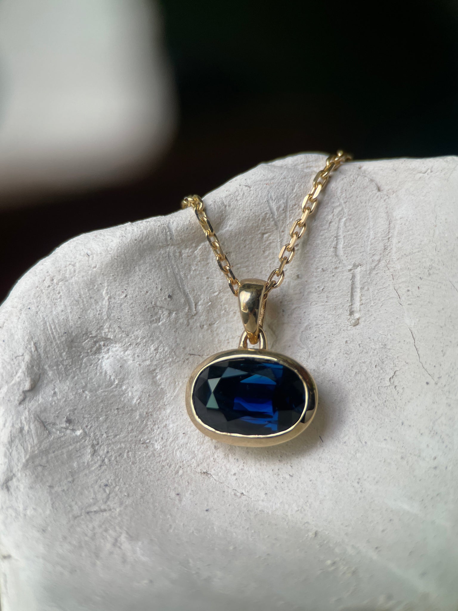 CUMULUS III SAPPHIRE-Necklaces-Corkysaintclair Melbourne