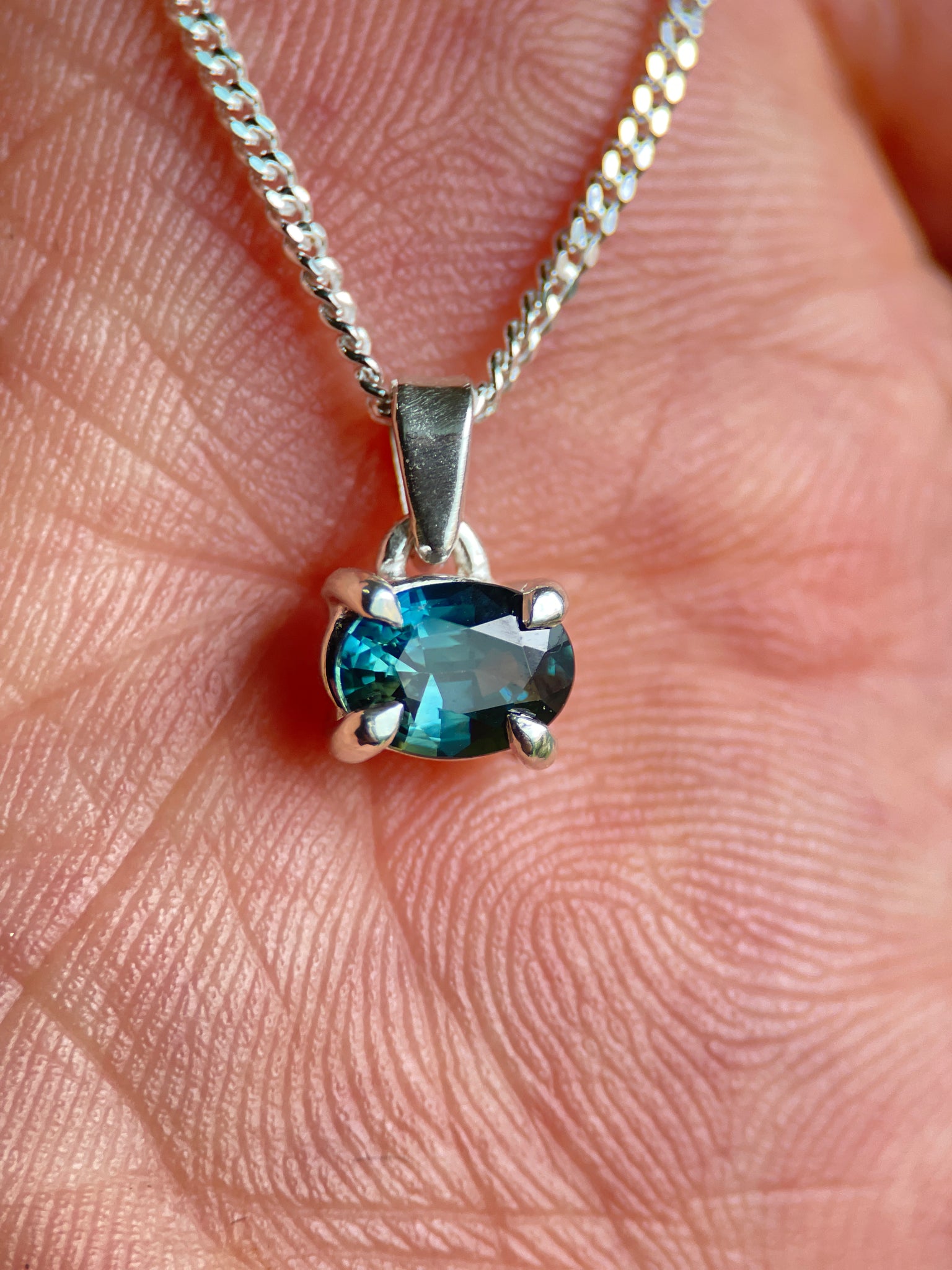 CUMULUS VII SAPPHIRE-Necklaces-Corkysaintclair Melbourne