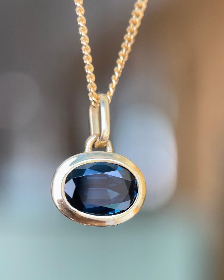 CUMULUS VII SAPPHIRE-Necklaces-Corkysaintclair Melbourne