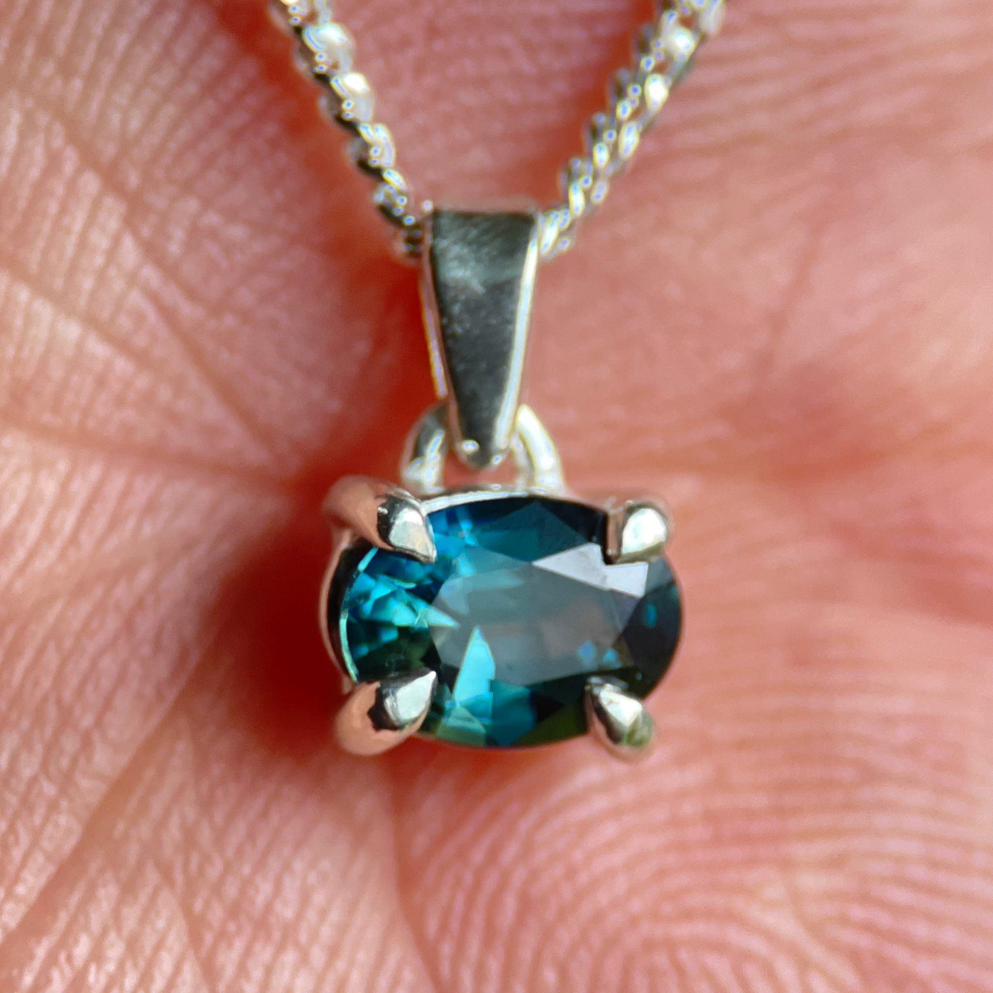 CUMULUS VII SAPPHIRE-Necklaces-Corkysaintclair Melbourne