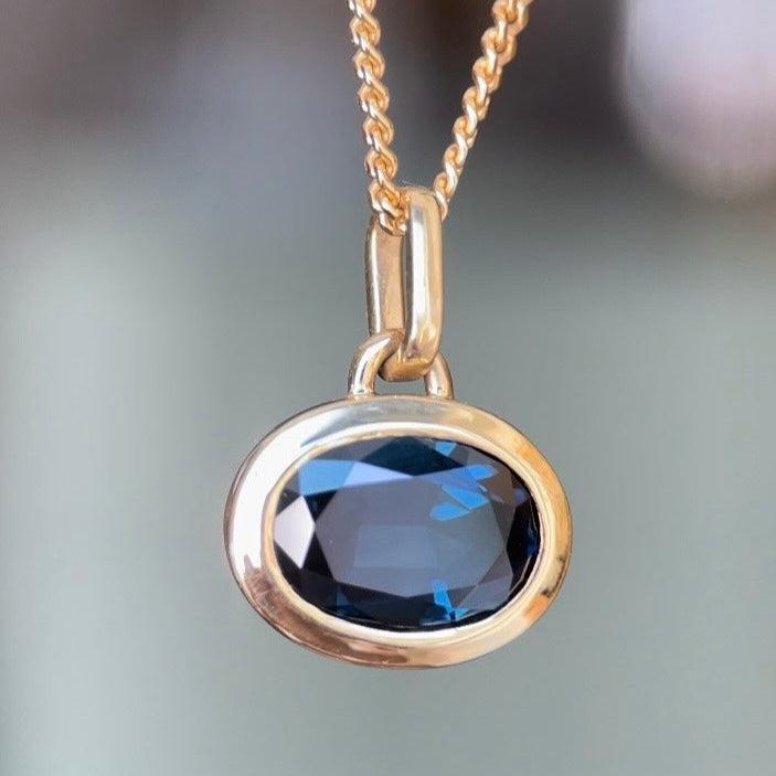 CUMULUS VII SAPPHIRE-Necklaces-Corkysaintclair Melbourne