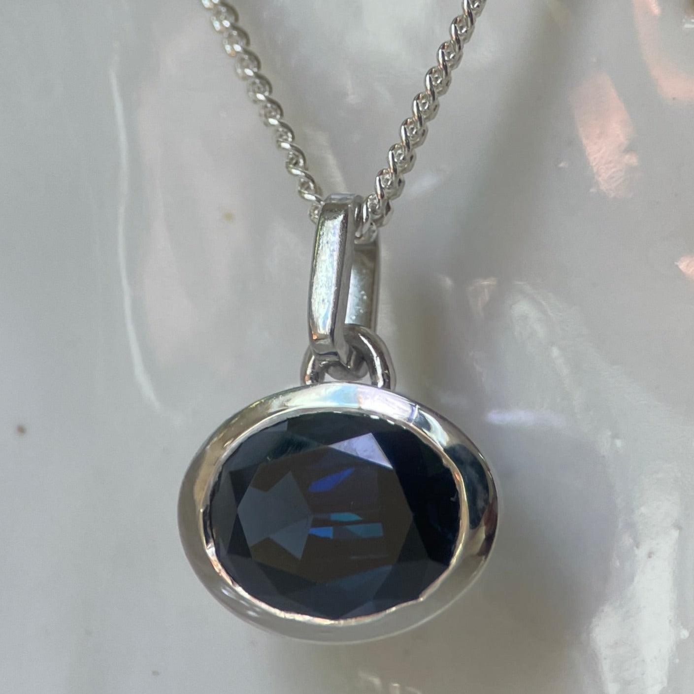 CUMULUS VIII SAPPHIRE-Necklaces-Corkysaintclair Melbourne