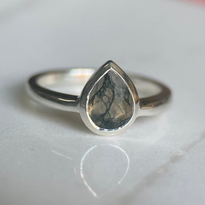 ELOWEN II MOSS AGATE-Rings-Corkysaintclair Melbourne