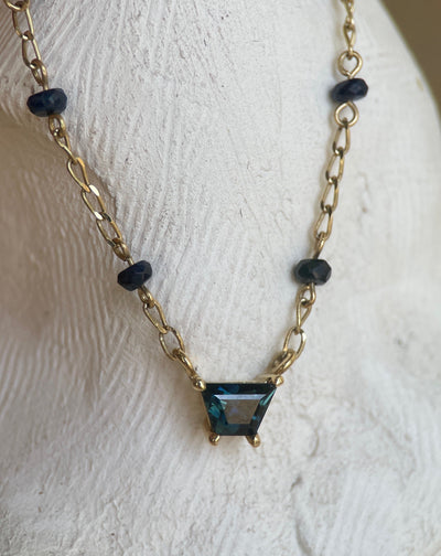 EMIGRE I SAPPHIRE-Necklaces-Corkysaintclair Melbourne