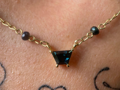 EMIGRE I SAPPHIRE-Necklaces-Corkysaintclair Melbourne
