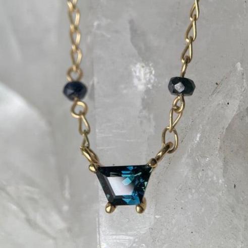 EMIGRE I SAPPHIRE-Necklaces-Corkysaintclair Melbourne