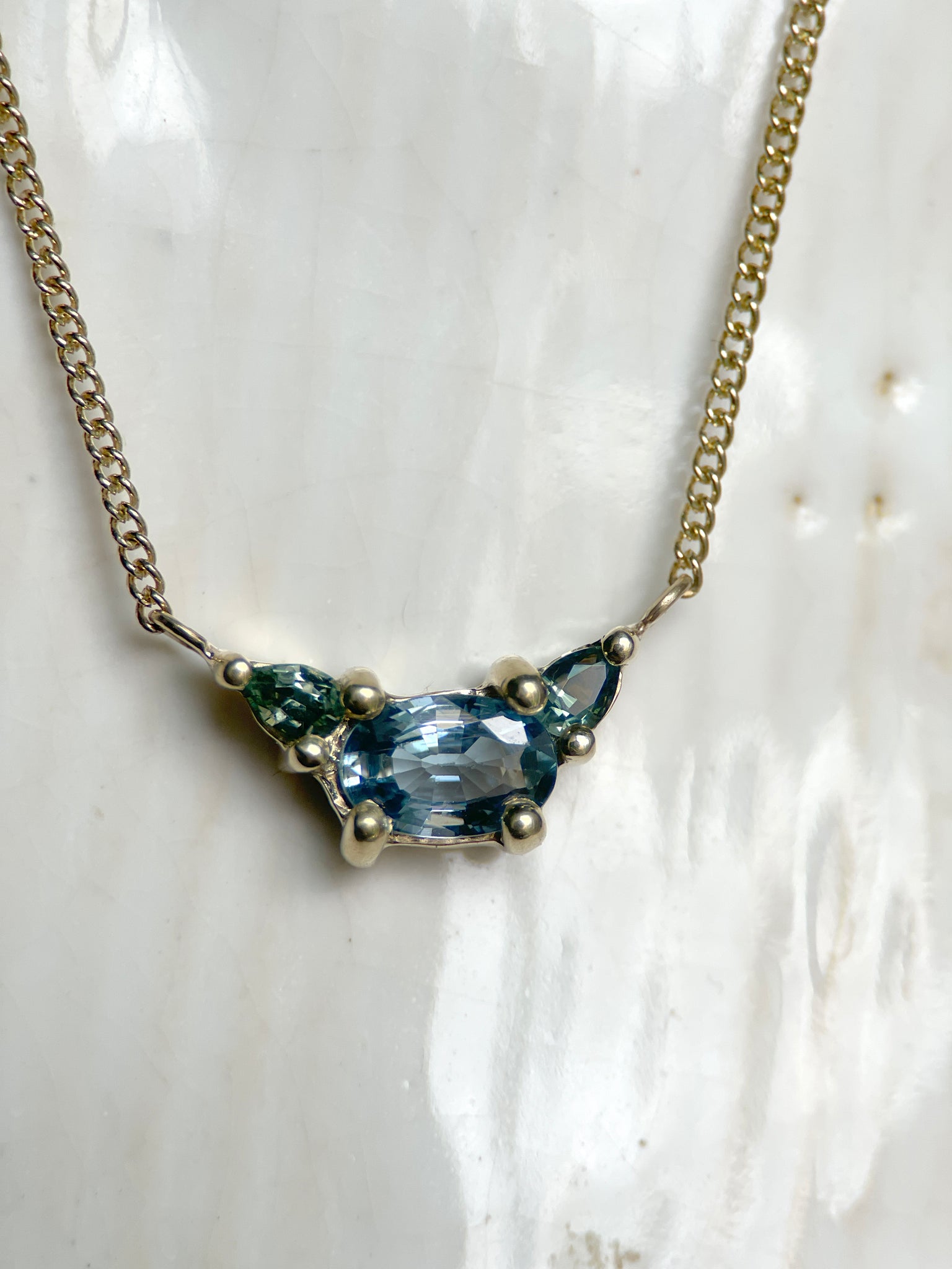 ETHERIUM V SAPPHIRE-Necklaces-Corkysaintclair Melbourne