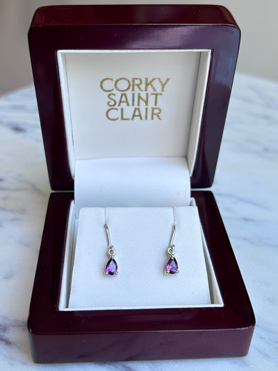 GAIUS I AMETHYST-Earrings-Corkysaintclair Melbourne