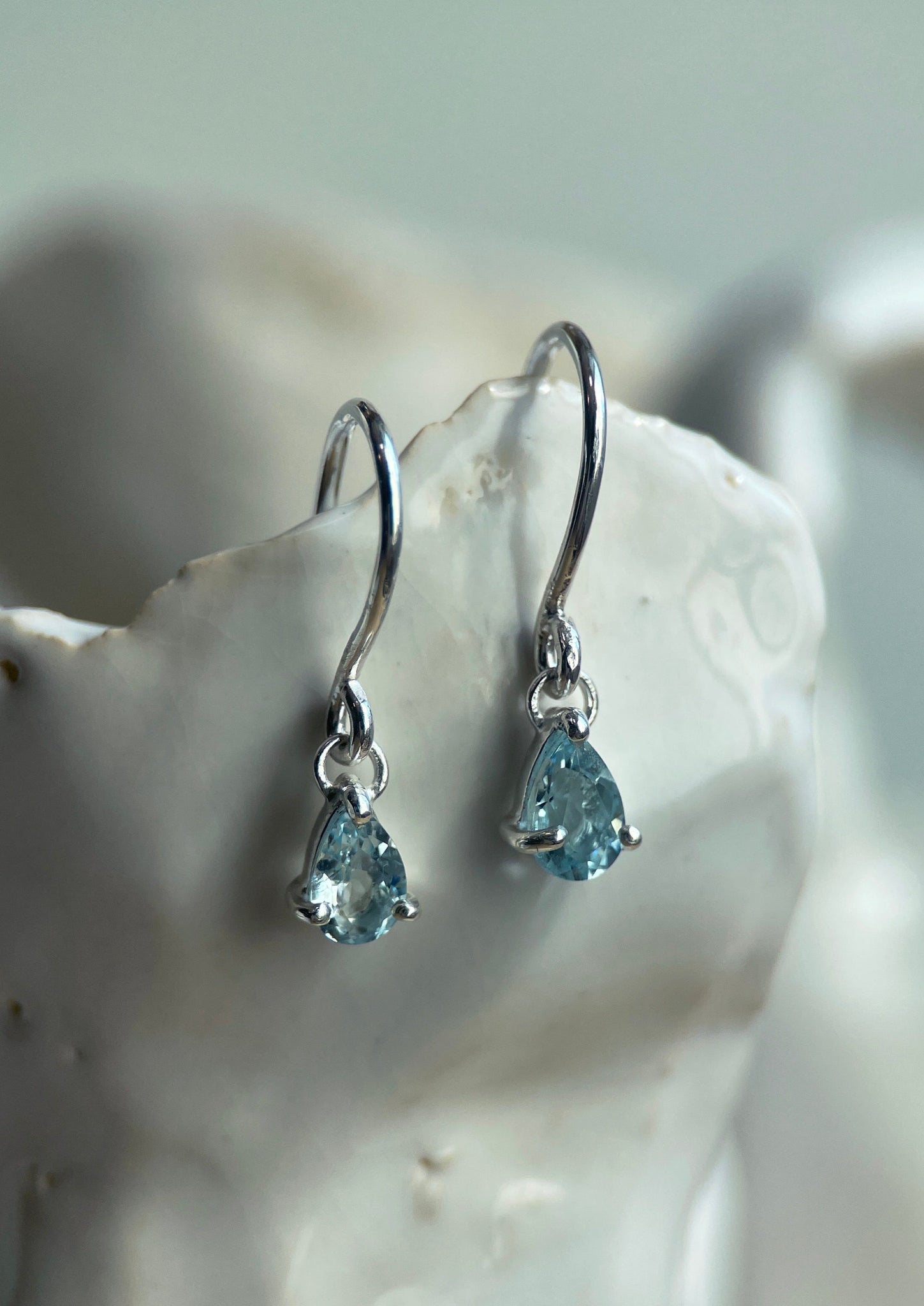 GAIUS I AQUAMARINE-Earrings-Corkysaintclair Melbourne