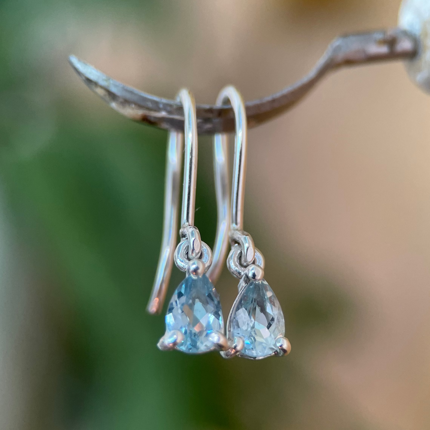 GAIUS I AQUAMARINE-Earrings-Corkysaintclair Melbourne