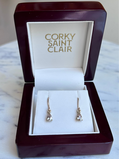 GAIUS IV - MORGANITE-Earrings-Corkysaintclair Melbourne