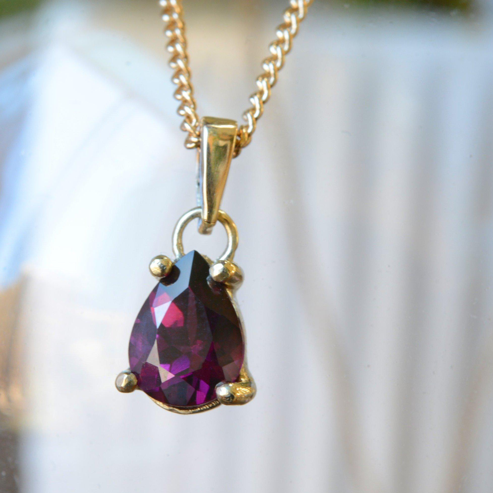 GAIUS V GARNET-Necklaces-Corkysaintclair Melbourne