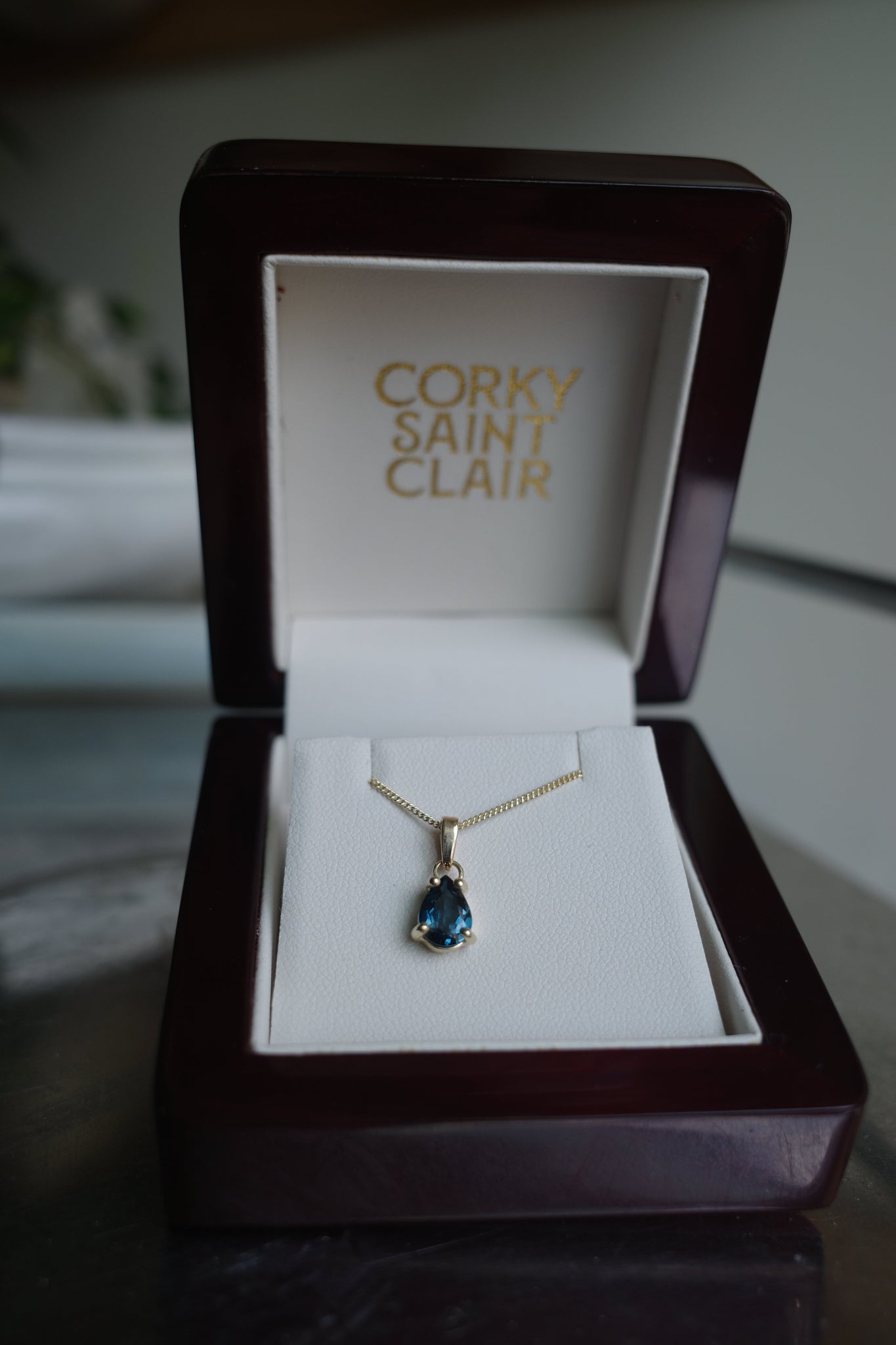 GAIUS V LONDON BLUE TOPAZ-Necklaces-Corkysaintclair Melbourne
