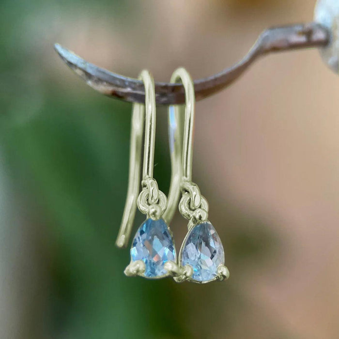 GAIUS XI AQUAMARINE-Earrings-Corkysaintclair Melbourne