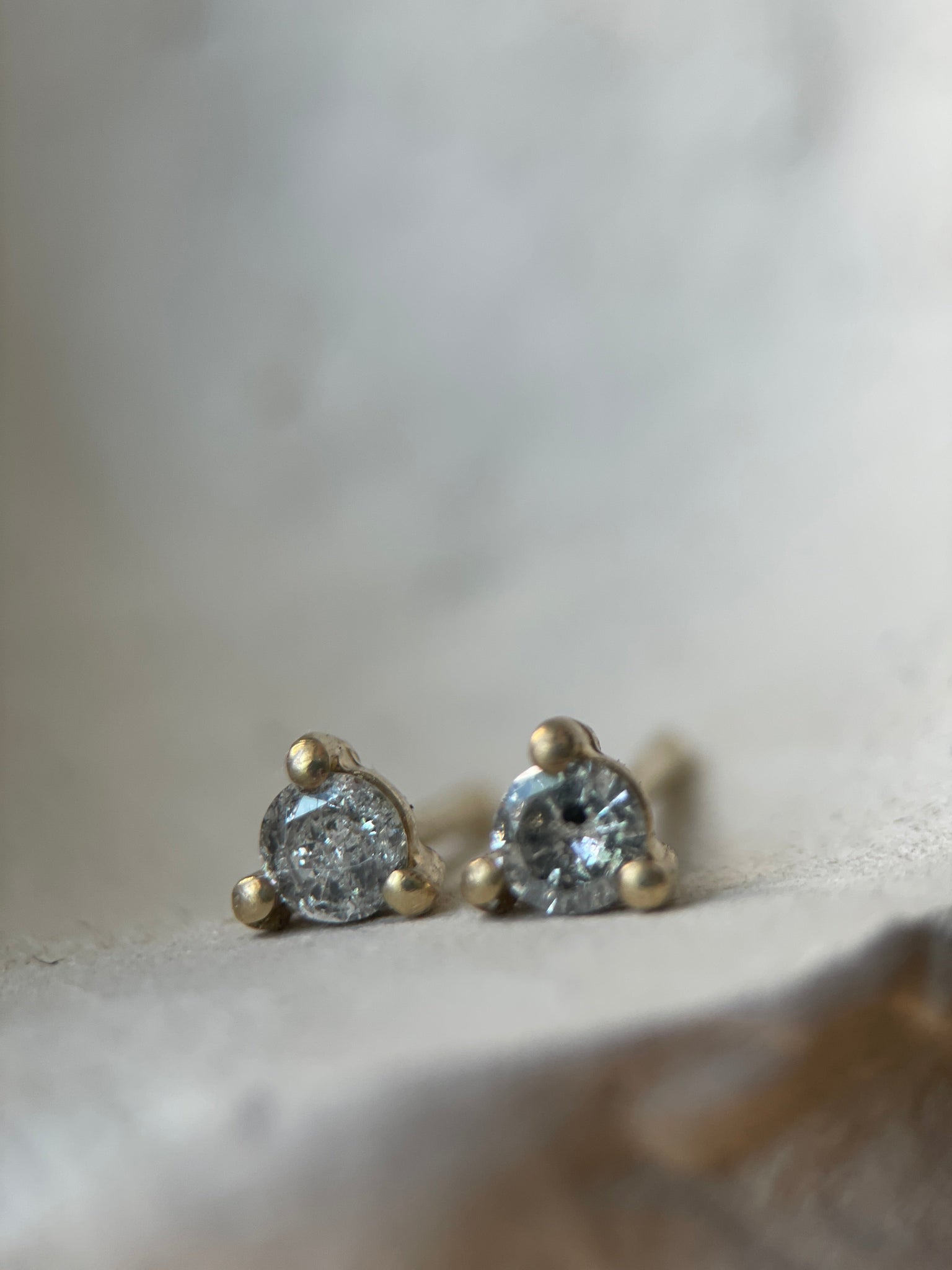 GEM CLUB V SALT & PEPPER DIAMOND-Earrings-Corkysaintclair Melbourne