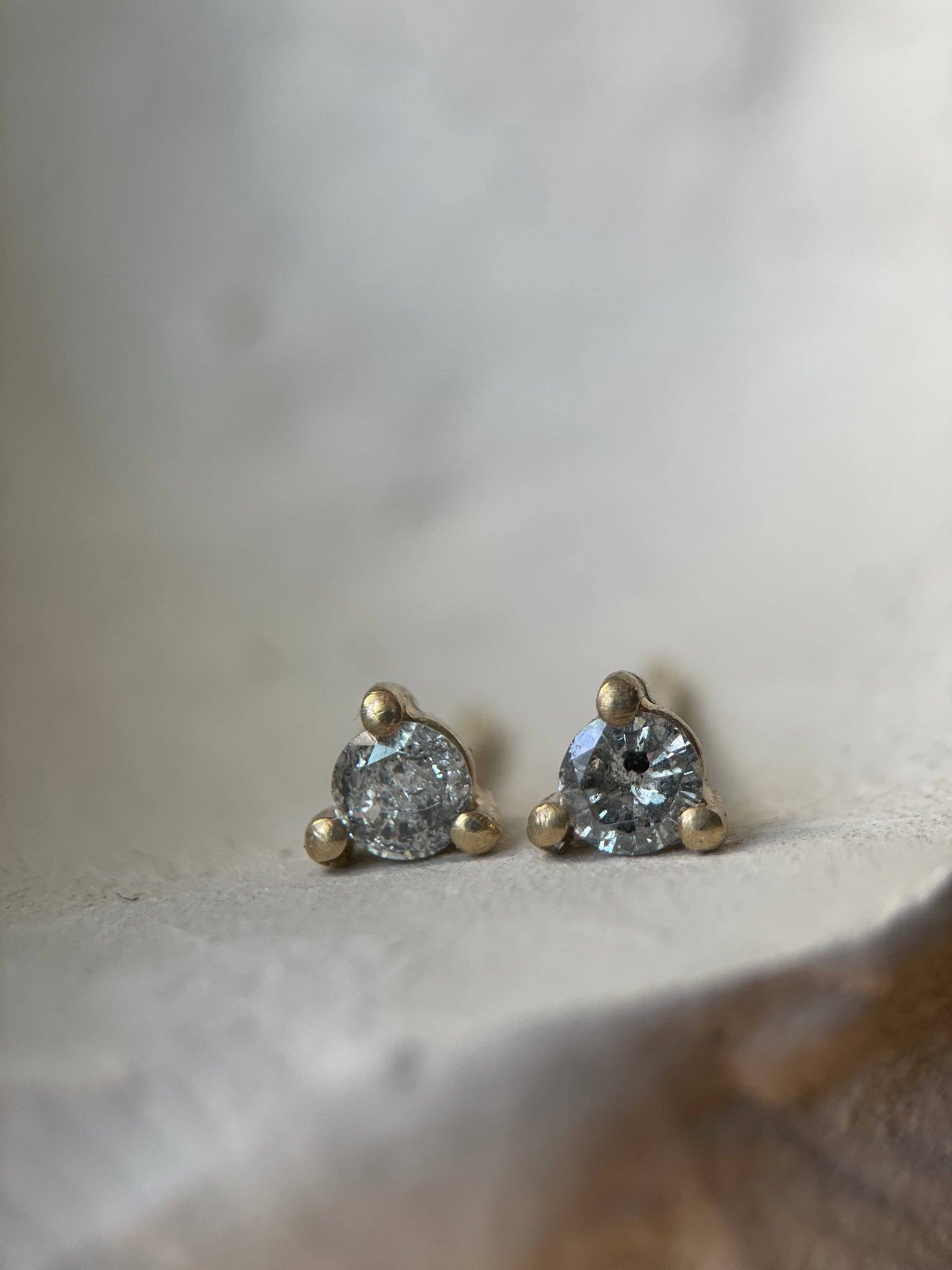 GEM CLUB V SALT & PEPPER DIAMOND-Earrings-Corkysaintclair Melbourne