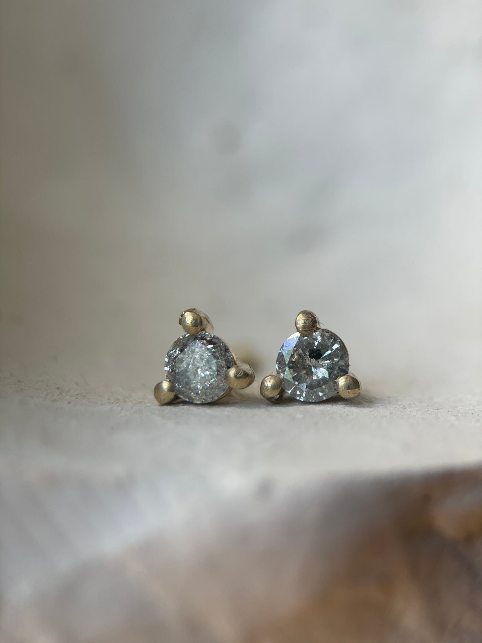 GEM CLUB V SALT & PEPPER DIAMOND-Earrings-Corkysaintclair Melbourne