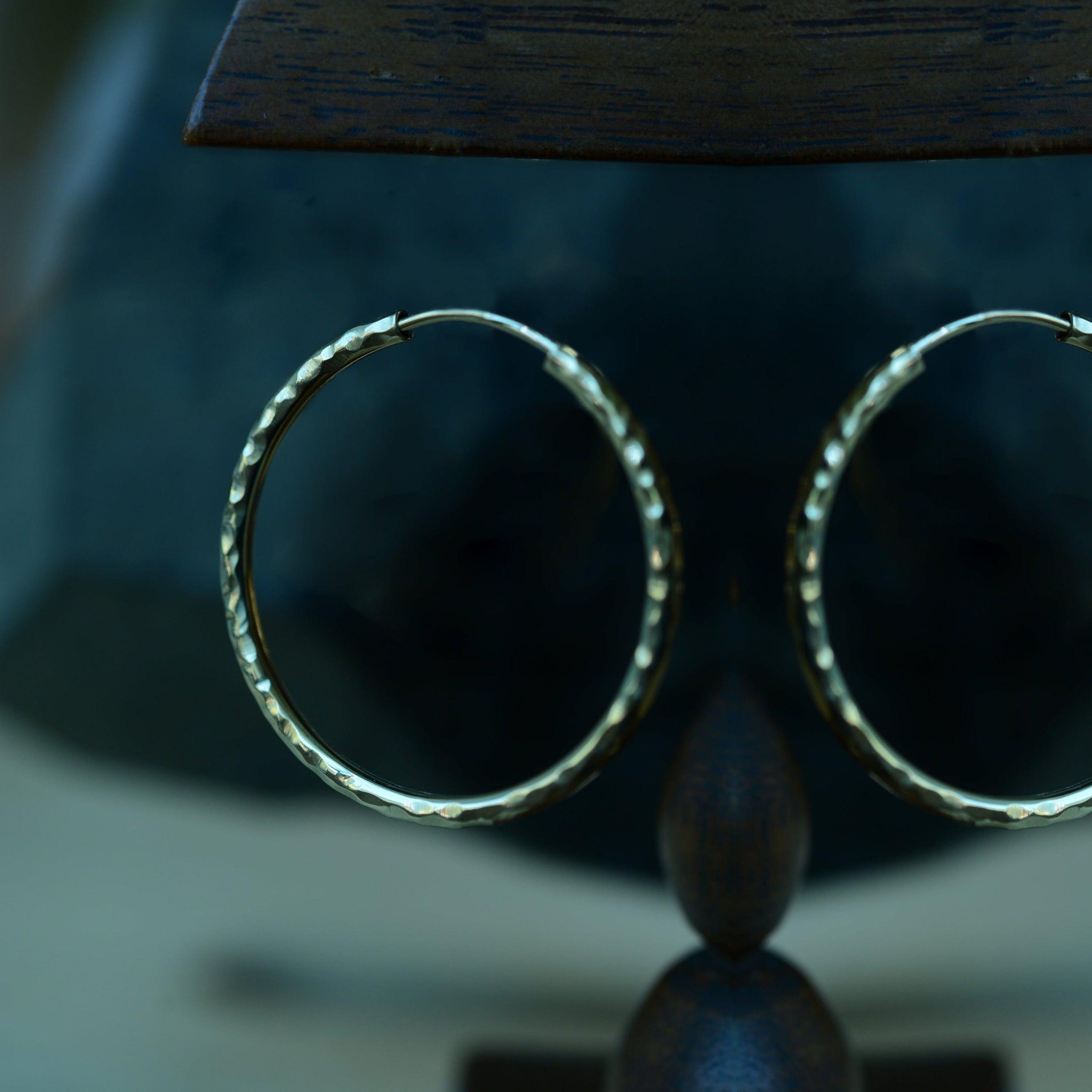 HAMMERED HOOPS-Earrings-Corkysaintclair Melbourne