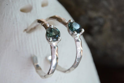 HORST HOOPS V SAPPHIRE-Earrings-Corkysaintclair Melbourne