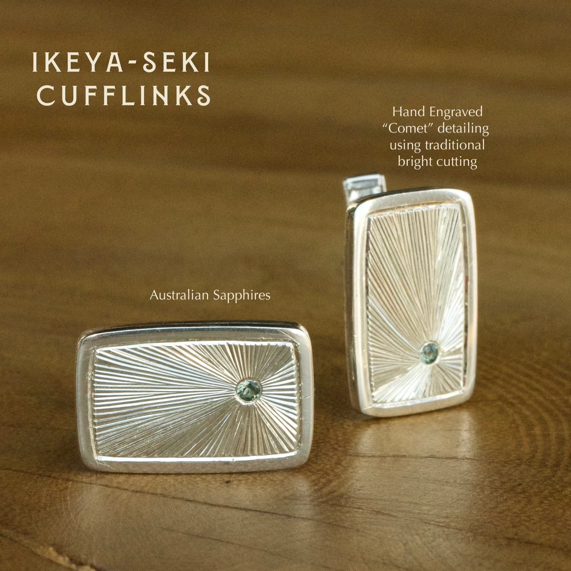 IKEYA - SEKI CUFFLINKS-RINGS-Corkysaintclair Melbourne