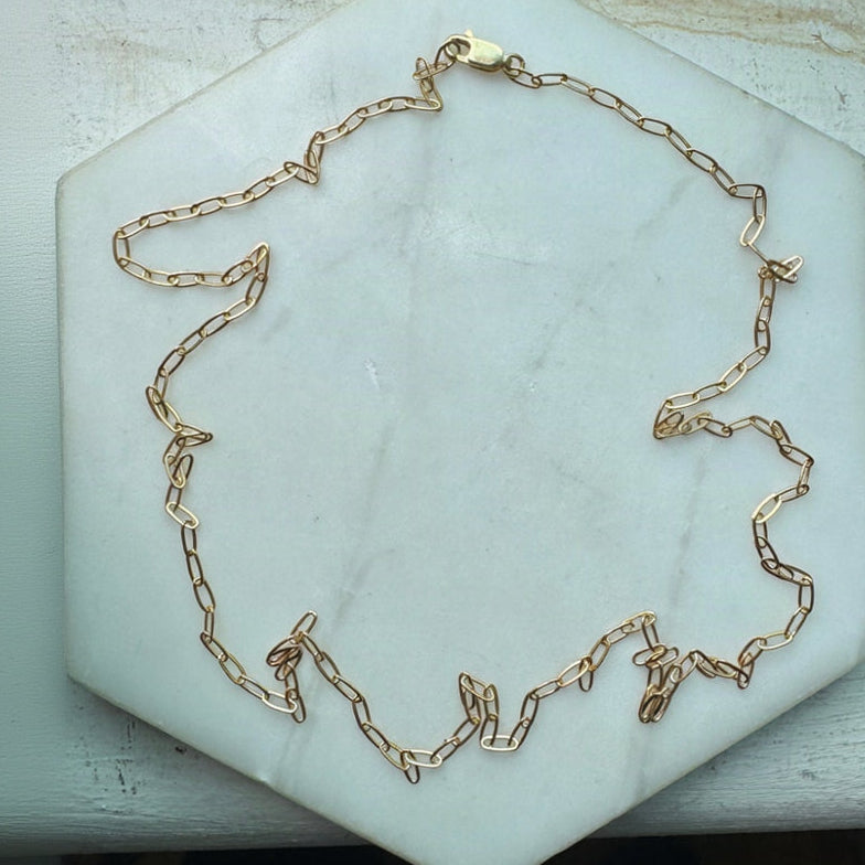 Paper clip chain 60cm