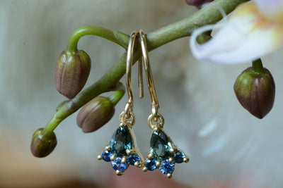 KESTREL I SAPPHIRE-Earrings-Corkysaintclair Melbourne