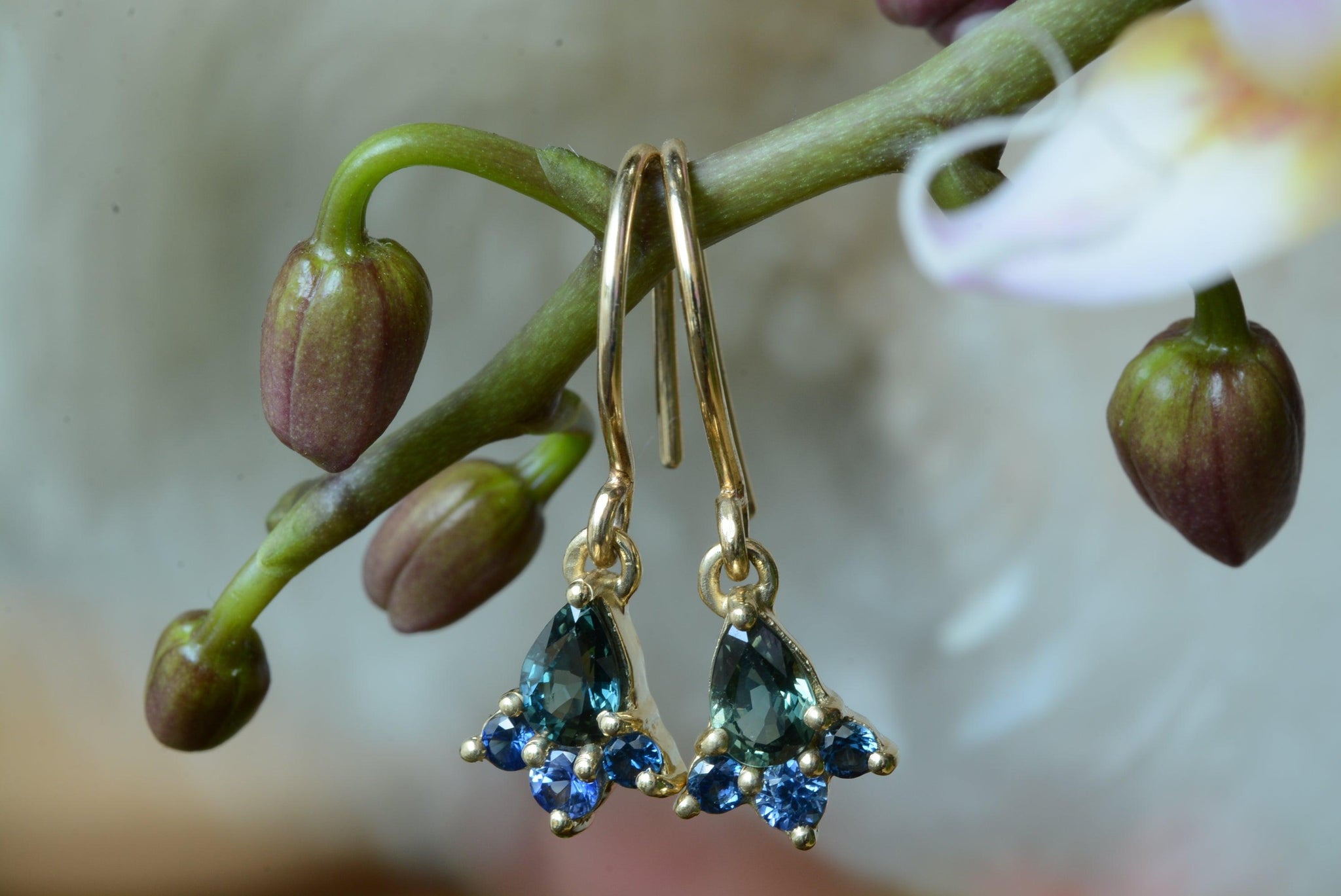 KESTREL I SAPPHIRE-Earrings-Corkysaintclair Melbourne