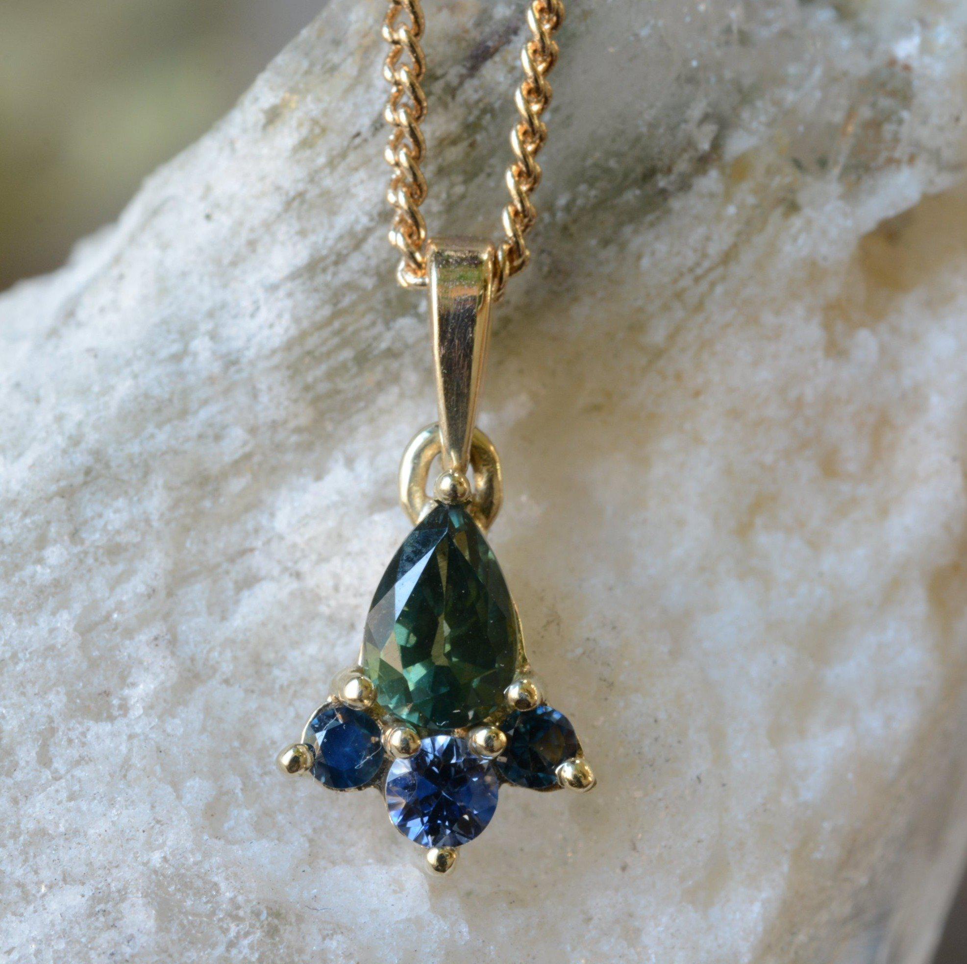 KESTREL I SAPPHIRE-Necklaces-Corkysaintclair Melbourne
