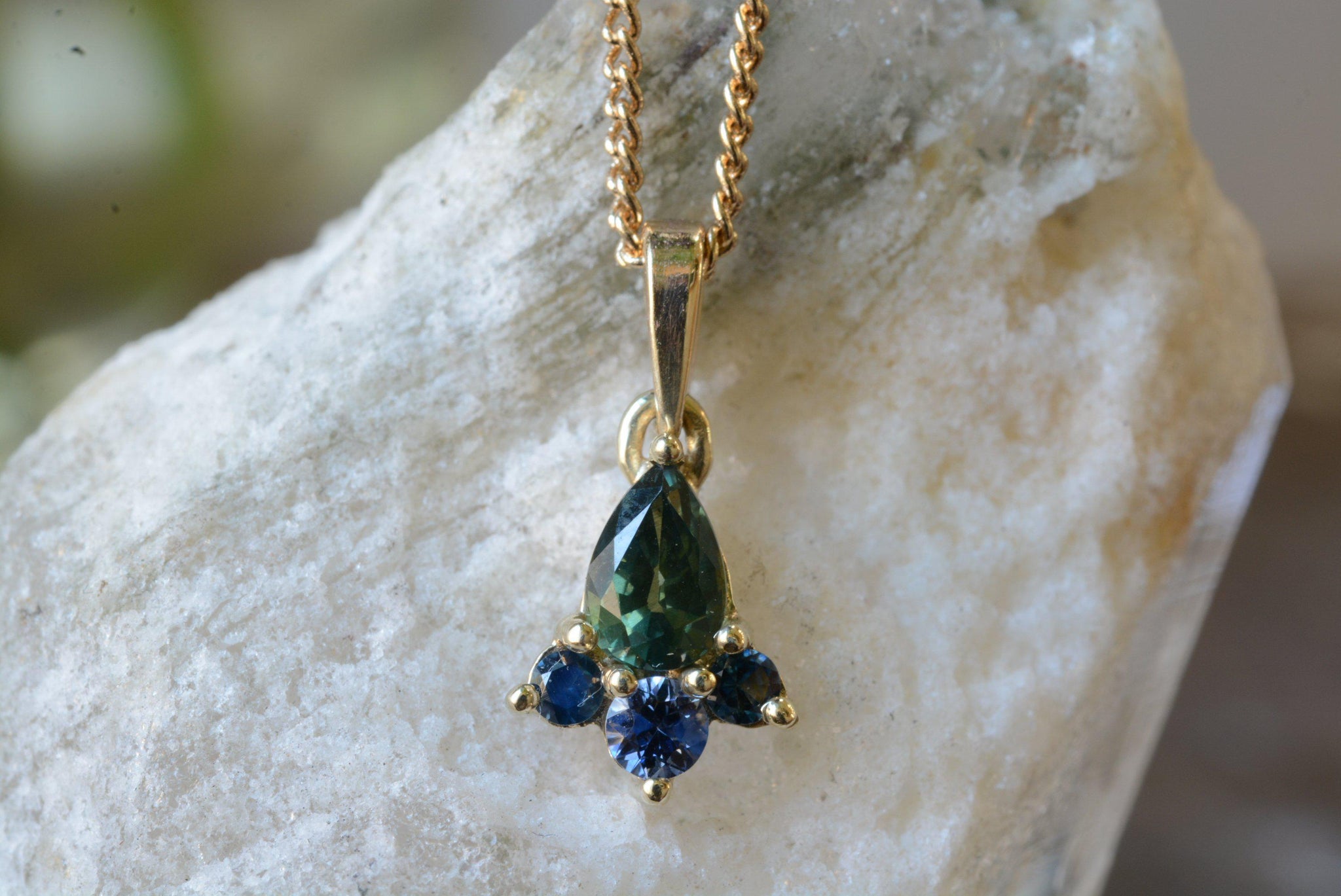 KESTREL I SAPPHIRE-Necklaces-Corkysaintclair Melbourne