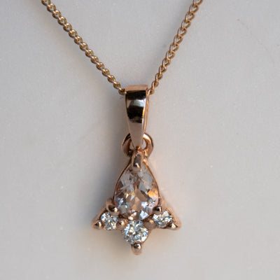 KESTREL II MORGANITE-Necklaces-Corkysaintclair Melbourne