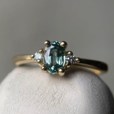 LAKE SAINT CLAIR XXI SAPPHIRE RING SET-Rings-Corkysaintclair Melbourne