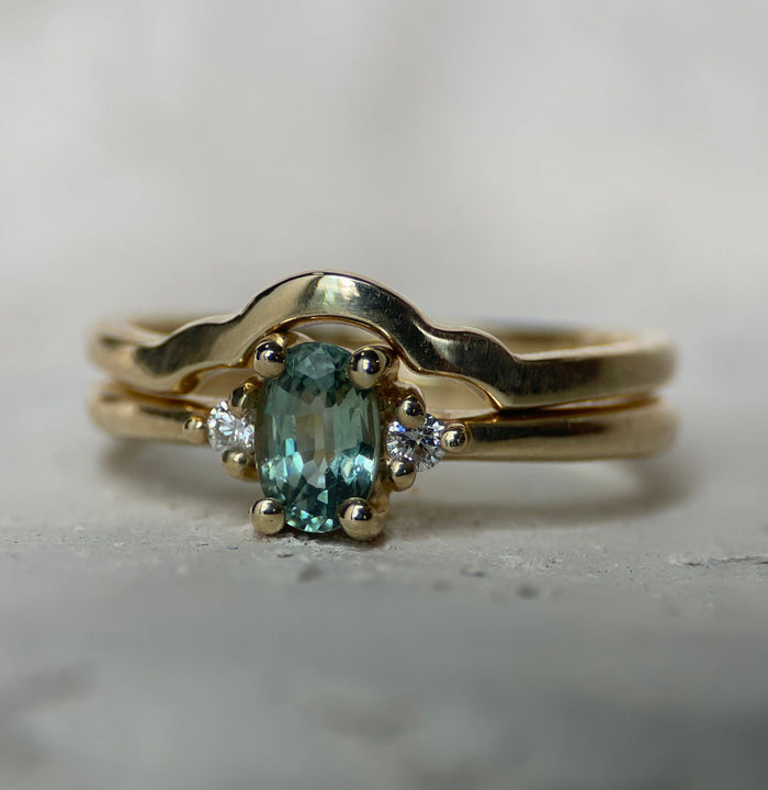 LAKE SAINT CLAIR XXI SAPPHIRE RING SET-Rings-Corkysaintclair Melbourne