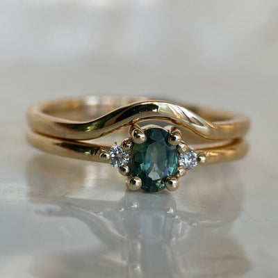 LAKE SAINT CLAIR XXIII SAPPHIRE RING SET-Rings-Corkysaintclair Melbourne