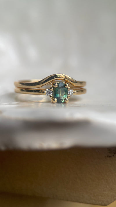 LAKE SAINT CLAIR XXIII SAPPHIRE RING SET-Rings-Corkysaintclair Melbourne