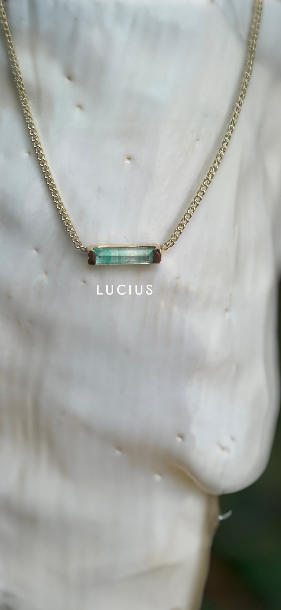 LUCIUS III EMERALD-Necklaces-Corkysaintclair Melbourne