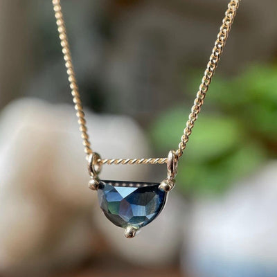 LUMIERE IX SAPPHIRE-Necklaces-Corkysaintclair Melbourne