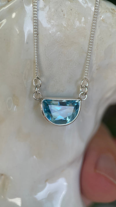 LUMIERE XXI AQUAMARINE-Necklaces-Corkysaintclair Melbourne