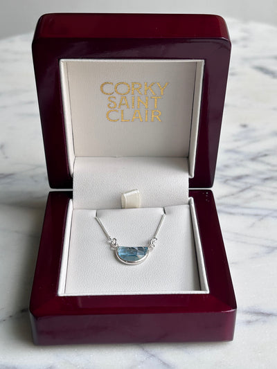 LUMIERE XXI AQUAMARINE-Necklaces-Corkysaintclair Melbourne