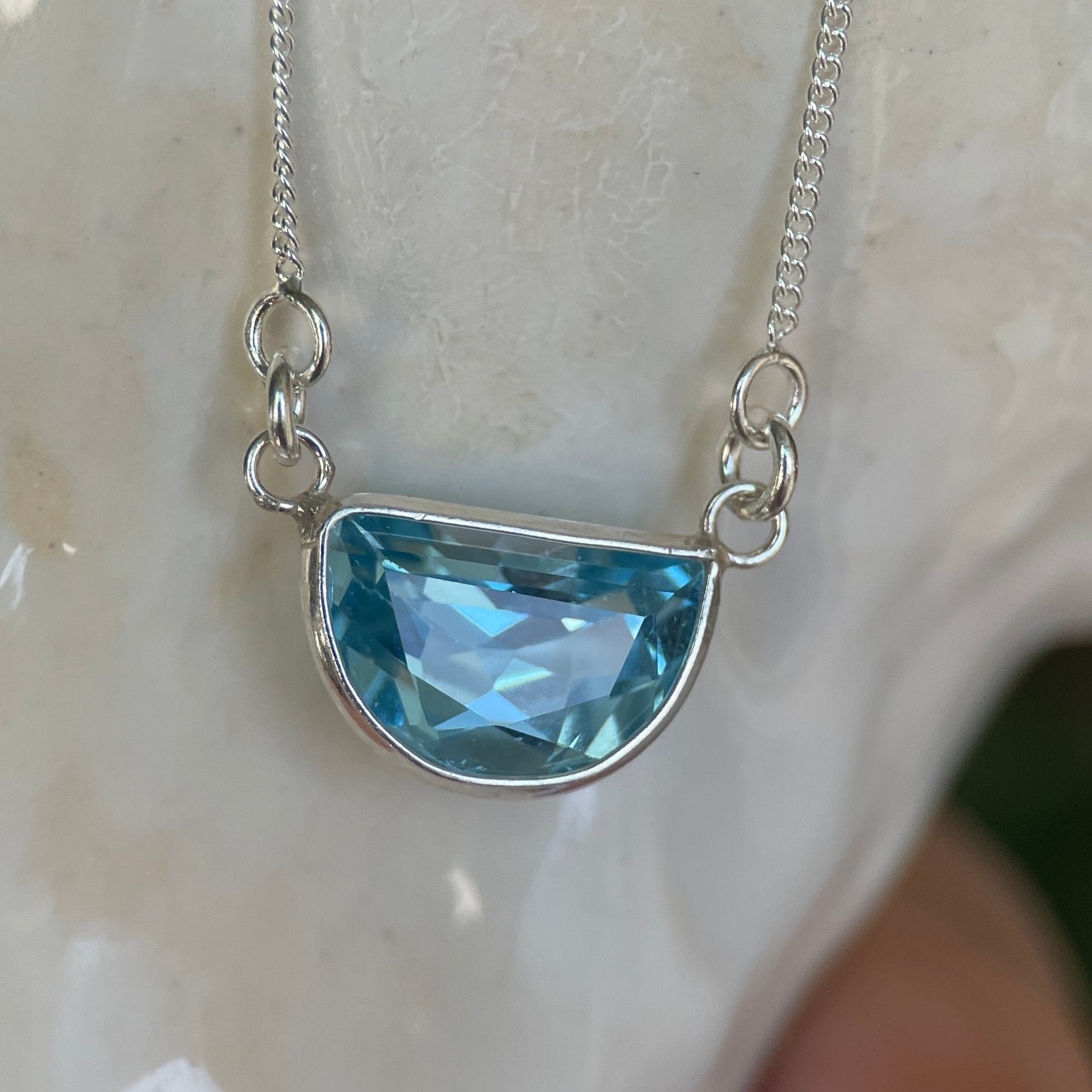 LUMIERE XXI AQUAMARINE-Necklaces-Corkysaintclair Melbourne