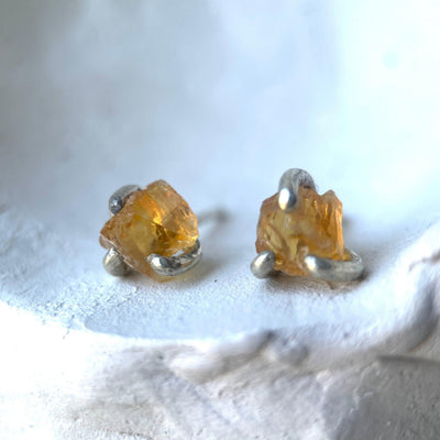 LUNA XIV CITRINE-Earrings-Corkysaintclair Melbourne