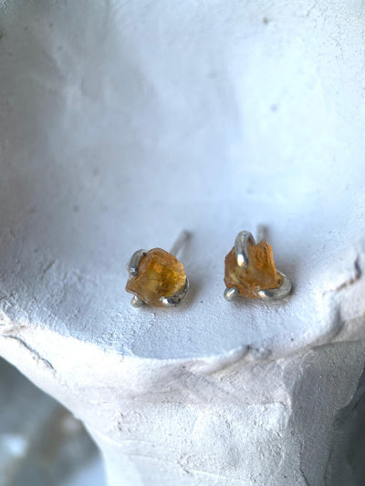LUNA XIV CITRINE-Earrings-Corkysaintclair Melbourne