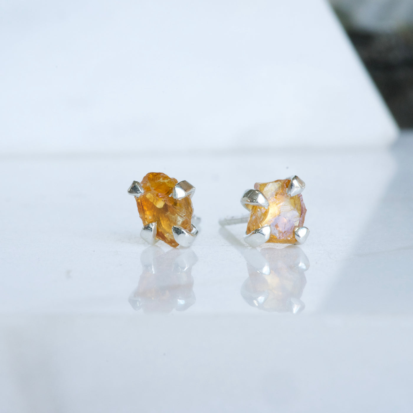 LUNA XIV CITRINE-Earrings-Corkysaintclair Melbourne